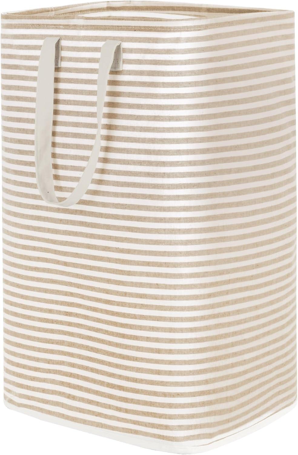 image:imageLifewit 2 Pack Laundry Hamper Large Collapsible Laundry Baskets Freestanding Waterproof Clothes Hamper with Easy Carry Handles in Laundry Room Bedroom Bathroom College Dorm for Adults Grey 2 x 80LBeige