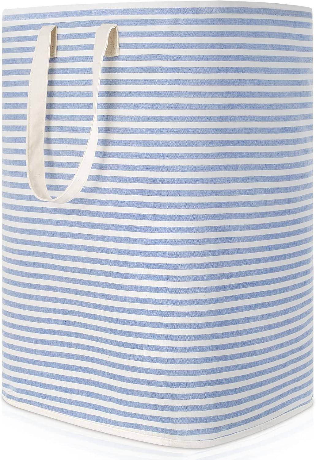 image:imageLifewit 2 Pack Laundry Hamper Large Collapsible Laundry Baskets Freestanding Waterproof Clothes Hamper with Easy Carry Handles in Laundry Room Bedroom Bathroom College Dorm for Adults Grey 2 x 80LBlue