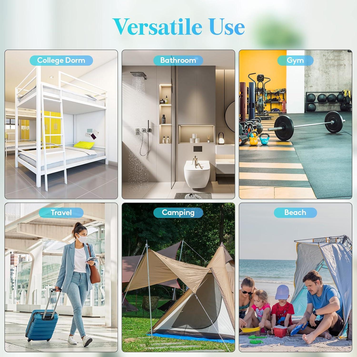 image:imageLifewit Mesh Shower Caddy Freestanding Portable Shower Tote Bag for College Dorm Bathroom Gym Travel Quick Dry Hanging Organizer with 7 Storage Pockets for Toiletry Essentials MediumBlackWhite