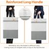 Lifewit 2 Pack 80L Large Freestanding Laundry Hamper, Collapsible Laundry Basket with Easy Carry Handles, Waterproof Tall Clothes Hamper for Laundry Dorm Bedroom Bathroom, Grey-White(2)