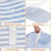 Lifewit 2 Pack Laundry Hamper Large Collapsible Laundry Baskets, Freestanding Waterproof Clothes Hamper with Easy Carry Handles in Laundry Room Bedroom Bathroom College Dorm for Adults, Grey, 2 x 80L(Grey-Blue)
