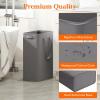 Lifewit 2 Pack Slim Laundry Hamper, Collapsible Narrow Laundry Basket, Small Tall Dirty Clothes Hampers with Handles for Bathroom Bedroom College Dorm, Black, 50L(Gray)