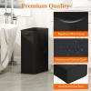 Lifewit 2 Pack Slim Laundry Hamper, Collapsible Narrow Laundry Basket, Small Tall Dirty Clothes Hampers with Handles for Bathroom Bedroom College Dorm, Black, 50L(Black)