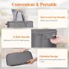 Lifewit 2 Pack Slim Laundry Hamper, Collapsible Narrow Laundry Basket, Small Tall Dirty Clothes Hampers with Handles for Bathroom Bedroom College Dorm, Black, 50L(Gray)