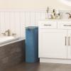 Lifewit 65L Slim Laundry Hamper with Lid, Narrow Laundry Basket with Removable Bag & Bamboo Handles, Fodable Thin Dirty Clothes Hamper for Laundry Collapsible Bin for Bathroom Bedroom Dorm, Dark Gray(Dark Blue)