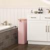 Lifewit 65L Slim Laundry Hamper with Lid, Narrow Laundry Basket with Removable Bag & Bamboo Handles, Fodable Thin Dirty Clothes Hamper for Laundry Collapsible Bin for Bathroom Bedroom Dorm, Dark Gray(Pink)