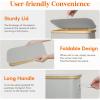 Lifewit 65L Slim Laundry Hamper with Lid, Narrow Laundry Basket with Removable Bag & Bamboo Handles, Fodable Thin Dirty Clothes Hamper for Laundry Collapsible Bin for Bathroom Bedroom Dorm, Dark Gray(Silver Grey)