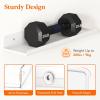 Lifewit Floating Shelves for Wall, 6 Pack 15″ Clear Acrylic Shelf Room Decor for Book/Figures/Photo/Makeup in Bathroom, Book Shelf, Living Room, Bedroom, Kitchen Storage and Organization(Clear)