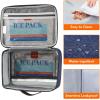 Lifewit Freezable Lunch Box, Insulated Reusable Lunch Bag with 2 Ice Packs, Mini Cooler Snack Bag for Bento Box for Salad, Sandwich, Snacks fo Men Women for Work, Black 5L(Dark Blue)
