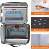 Lifewit Freezable Lunch Box, Insulated Reusable Lunch Bag with 2 Ice Packs, Mini Cooler Snack Bag for Bento Box for Salad, Sandwich, Snacks fo Men Women for Work, Black 5L(Black)