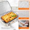 Lifewit Insulated Single Decker Casserole Carrier, Lasagna Lugger Holder for Hot or Cold Food, Fits 9″ x 13″ Baking Dish, Thermal Lunch Tote Bag for Potluck Parties, Picnic and Cookouts, Black(Gray)
