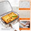 Lifewit Insulated Single Decker Casserole Carrier, Lasagna Lugger Holder for Hot or Cold Food, Fits 9″ x 13″ Baking Dish, Thermal Lunch Tote Bag for Potluck Parties, Picnic and Cookouts, Black(Beige)