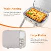 Lifewit Insulated Single Decker Casserole Carrier, Lasagna Lugger Holder for Hot or Cold Food, Fits 9″ x 13″ Baking Dish, Thermal Lunch Tote Bag for Potluck Parties, Picnic and Cookouts, Black(Gray)