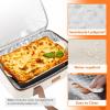 Lifewit Insulated Single Decker Casserole Carrier for Hot or Cold Food, Casserole Dish Carrying Case, Lasagna Holder for Potluck Parties, Picnic and Cookouts, Fits 9″x13″ Baking Dish, Grey(Beige)