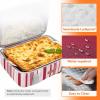 Lifewit Insulated Single Decker Casserole Carrier for Hot or Cold Food, Casserole Dish Carrying Case, Lasagna Holder for Potluck Parties, Picnic and Cookouts, Fits 9″x13″ Baking Dish, Grey(Red)
