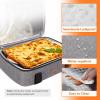 Lifewit Insulated Single Decker Casserole Carrier for Hot or Cold Food, Casserole Dish Carrying Case, Lasagna Holder for Potluck Parties, Picnic and Cookouts, Fits 9″x13″ Baking Dish, Grey(Grey)