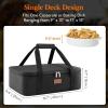 Lifewit Insulated Single Decker Casserole Carrier for Hot or Cold Food, Casserole Dish Carrying Case, Lasagna Holder for Potluck Parties, Picnic and Cookouts, Fits 9″x13″ Baking Dish, Grey(Black)