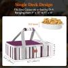 Lifewit Insulated Single Decker Casserole Carrier for Hot or Cold Food, Casserole Dish Carrying Case, Lasagna Holder for Potluck Parties, Picnic and Cookouts, Fits 9″x13″ Baking Dish, Grey(Purple)