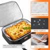 Lifewit Insulated Single Decker Casserole Carrier for Hot or Cold Food, Casserole Dish Carrying Case, Lasagna Holder for Potluck Parties, Picnic and Cookouts, Fits 9″x13″ Baking Dish, Grey(Black)