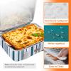 Lifewit Insulated Single Decker Casserole Carrier for Hot or Cold Food, Casserole Dish Carrying Case, Lasagna Holder for Potluck Parties, Picnic and Cookouts, Fits 9″x13″ Baking Dish, Grey(Green)