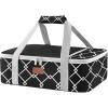 Lifewit Insulated Single Decker Casserole Carrier, Lasagna Lugger Holder for Hot or Cold Food, Fits 9″ x 13″ Baking Dish, Thermal Lunch Tote Bag for Potluck Parties, Picnic and Cookouts, Black(Black)