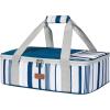 Lifewit Insulated Single Decker Casserole Carrier for Hot or Cold Food, Casserole Dish Carrying Case, Lasagna Holder for Potluck Parties, Picnic and Cookouts, Fits 9″x13″ Baking Dish, Grey(Blue)