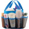 Lifewit Mesh Shower Caddy Freestanding Portable Shower Tote Bag for College Dorm, Bathroom, Gym, Travel, Quick Dry Hanging Organizer with 7 Storage Pockets for Toiletry Essentials, Medium,Black(Blue)