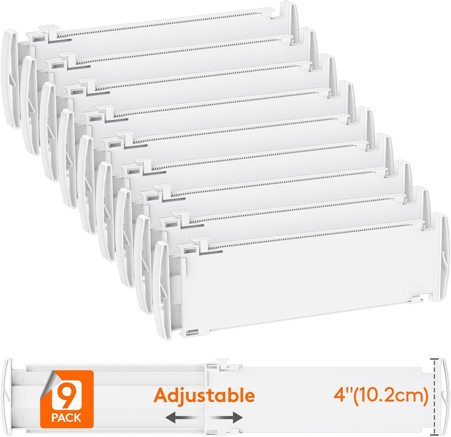 image:imageLifewit 5 Tall 5 Pack Deep Drawer Dividers 30 47cm115185 Expandable Drawer Divider for Clothes White Dresser Drawer Storage Organizers Clothing Drawers Separators for Dresser Kitchen Bedroom9