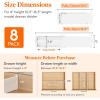 Lifewit 5″ Tall 5 Pack Deep Drawer Dividers, 30 –47cm/11.5-18.5″ Expandable Drawer Divider for Clothes, White Dresser Drawer Storage Organizers, Clothing Drawers Separators for Dresser Kitchen Bedroom(8)