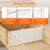 Lifewit 5″ Tall 5 Pack Deep Drawer Dividers, 30 –47cm/11.5-18.5″ Expandable Drawer Divider for Clothes, White Dresser Drawer Storage Organizers, Clothing Drawers Separators for Dresser Kitchen Bedroom(4)