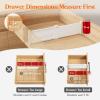 Lifewit 5″ Tall 5 Pack Deep Drawer Dividers, 30 –47cm/11.5-18.5″ Expandable Drawer Divider for Clothes, White Dresser Drawer Storage Organizers, Clothing Drawers Separators for Dresser Kitchen Bedroom(14)
