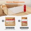 Lifewit 5″ Tall 5 Pack Deep Drawer Dividers, 30 –47cm/11.5-18.5″ Expandable Drawer Divider for Clothes, White Dresser Drawer Storage Organizers, Clothing Drawers Separators for Dresser Kitchen Bedroom(4)