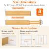 Lifewit 6 Pack 6″ Deep Bamboo Drawer Dividers, 17.5-22″ Expandable Drawer Organisers for Clothes, Adjustable Dresser Drawer Divider, Clothing Drawers Separators for Dresser, Bedroom, Bathroom, Office(8)