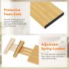 Lifewit 6 Pack 6″ Deep Bamboo Drawer Dividers, 17.5-22″ Expandable Drawer Organisers for Clothes, Adjustable Dresser Drawer Divider, Clothing Drawers Separators for Dresser, Bedroom, Bathroom, Office(5)