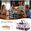 Lifewit Insulated Double Decker Casserole Carrier, Expandable Lasagna Lugger Tote Bag for Hot or Cold Food, Fits 9″ x 13″ Baking Dish for Potluck Parties, Picnic and Cookouts, Grey(Purple)
