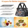 Lifewit Large Lunch Bag Insulated Lunch Box Soft Cooler Cooling Tote for Adult Men Women, Dark Blue 12-Can (9L)(Black Camo)