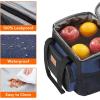 Lifewit Large Lunch Bag Insulated Lunch Box Soft Cooler Cooling Tote for Adult Men Women, Dark Blue 12-Can (9L)(Black/Blue)