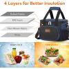 Lifewit Large Lunch Bag Insulated Lunch Box Soft Cooler Cooling Tote for Adult Men Women, Dark Blue 12-Can (9L)(Black/Blue)