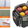 Lifewit Large Lunch Bag Insulated Lunch Box Soft Cooler Cooling Tote for Adult Men Women, Dark Blue 12-Can (9L)(Black/Green)