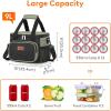 Lifewit Large Lunch Bag Insulated Lunch Box Soft Cooler Cooling Tote for Adult Men Women, Dark Blue 12-Can (9L)(Black/Green)