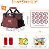 Lifewit Large Lunch Bag Insulated Lunch Box Soft Cooler Cooling Tote for Adult Men Women, Dark Blue 12-Can (9L)(Burgundy)