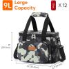 Lifewit Large Lunch Bag Insulated Lunch Box Soft Cooler Cooling Tote for Adult Men Women, Dark Blue 12-Can (9L)(Camouflage)