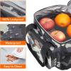 Lifewit Large Lunch Bag Insulated Lunch Box Soft Cooler Cooling Tote for Adult Men Women, Dark Blue 12-Can (9L)(Camouflage)