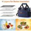 Lifewit Large Lunch Bag Insulated Lunch Box Soft Cooler Cooling Tote for Adult Men Women, Dark Blue 12-Can (9L)(Dark Blue)