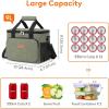 Lifewit Large Lunch Bag Insulated Lunch Box Soft Cooler Cooling Tote for Adult Men Women, Dark Blue 12-Can (9L)(Dark Green)