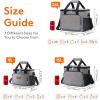 Lifewit Large Lunch Bag Insulated Lunch Box Soft Cooler Cooling Tote for Adult Men Women, Dark Blue 12-Can (9L)(Gray)