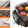Lifewit Large Lunch Bag Insulated Lunch Box Soft Cooler Cooling Tote for Adult Men Women, Dark Blue 12-Can (9L)(Leopard)