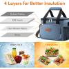 Lifewit Large Lunch Bag Insulated Lunch Box Soft Cooler Cooling Tote for Adult Men Women, Dark Blue 12-Can (9L)(Light Blue)