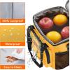 Lifewit Large Lunch Bag Insulated Lunch Box Soft Cooler Cooling Tote for Adult Men Women, Dark Blue 12-Can (9L)(Orange)