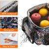 Lifewit Large Lunch Bag Insulated Lunch Box Soft Cooler Cooling Tote for Adult Men Women, Dark Blue 12-Can (9L)(Paisley)